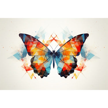 Geometric Butterfly Canvas